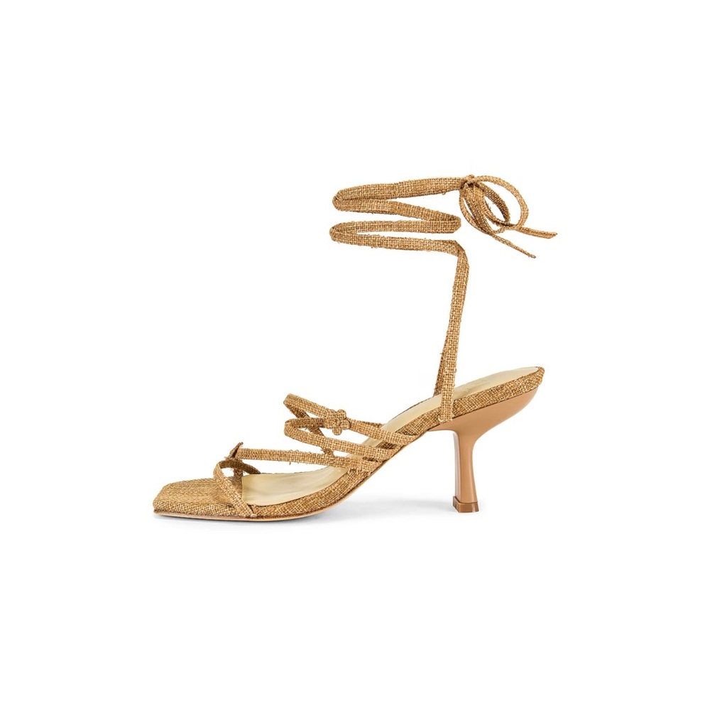 LPA Penny Heel in Natural, size 6.5